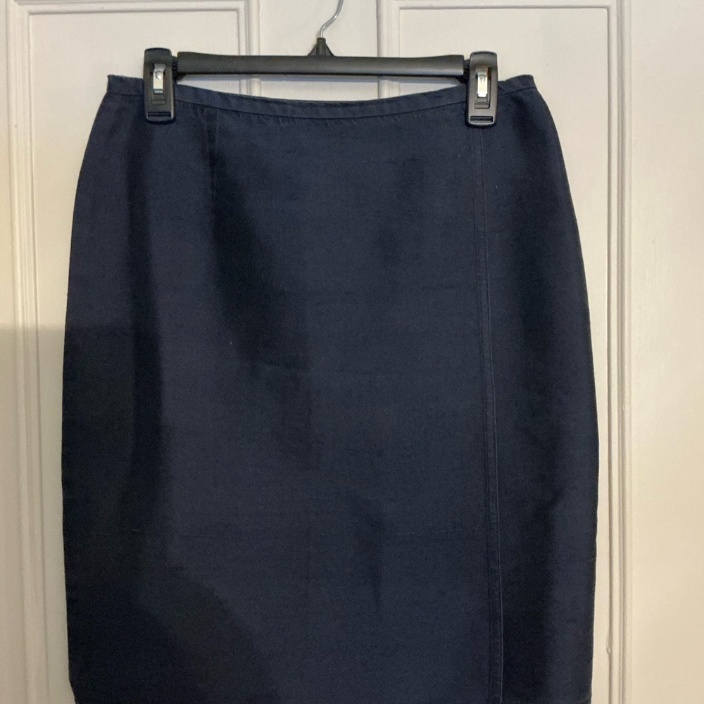 Ralph Lauren Black Label Navy Pencil Skirt